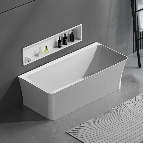 ENSLI - Hot Selling Solid Surface Freestanding Bathtub Acrylic solid surface bathtub YSL-887